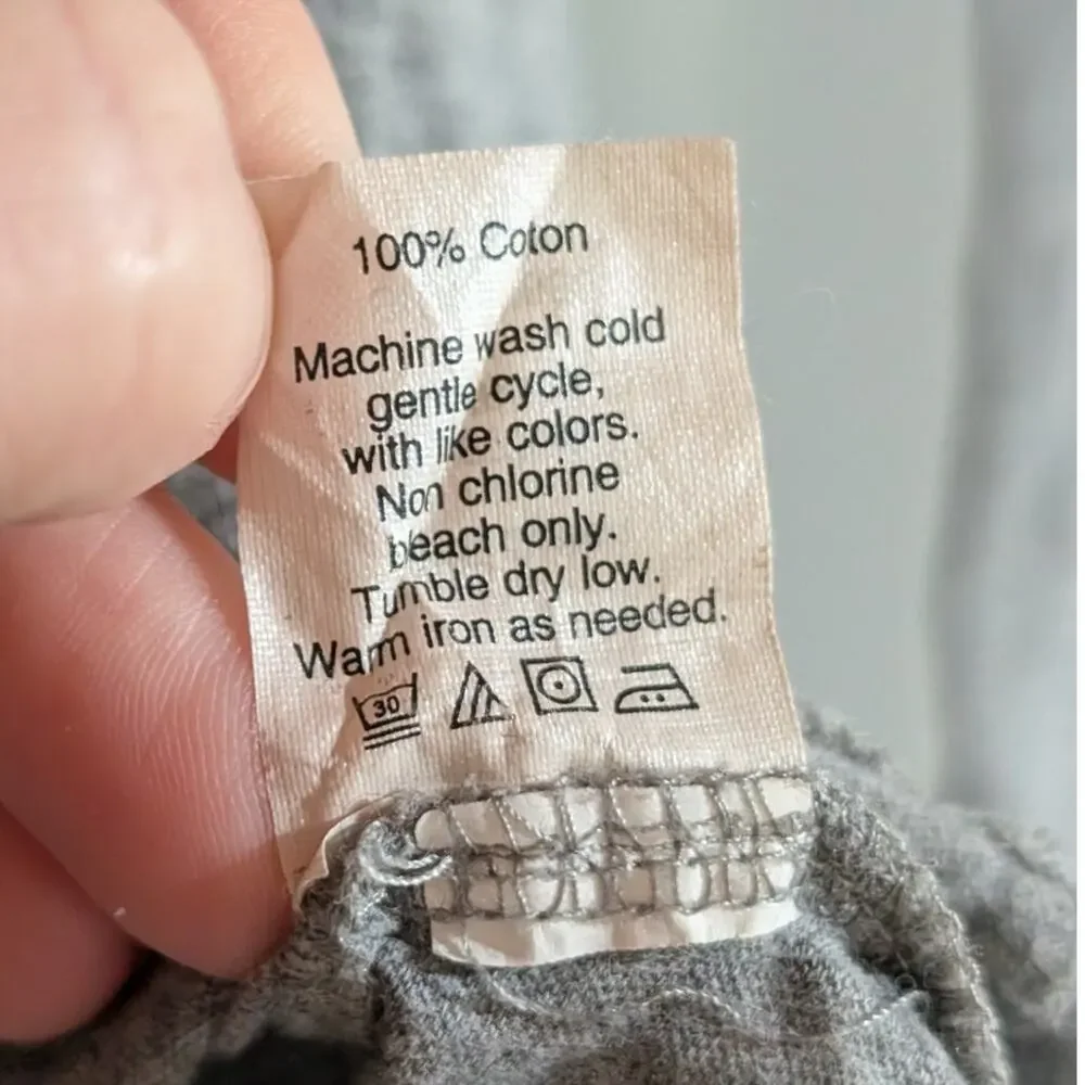 J.Crew | Gray Cotton Tissue Turtleneck Tee | Women's Size XXS